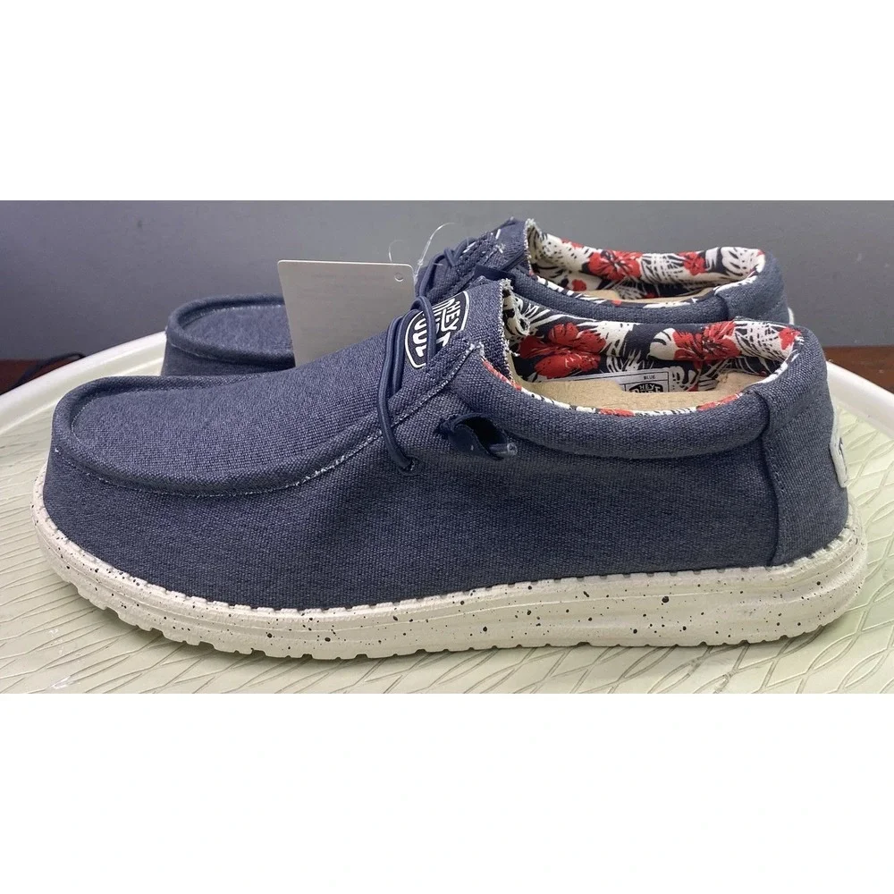 Hey Dude Wally Stretch Slip-on Shoe Red/White&Blue 4th Of July Loafer M 9/Wom 11